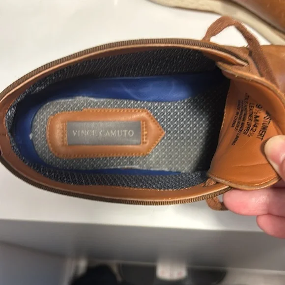 Vince Camuto Men's Brown Leather Shoes•Size 9.5 - Picture 3 of 6